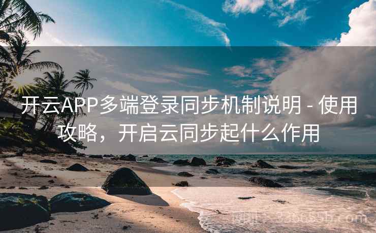 开云APP多端登录同步机制说明 - 使用攻略，开启云同步起什么作用