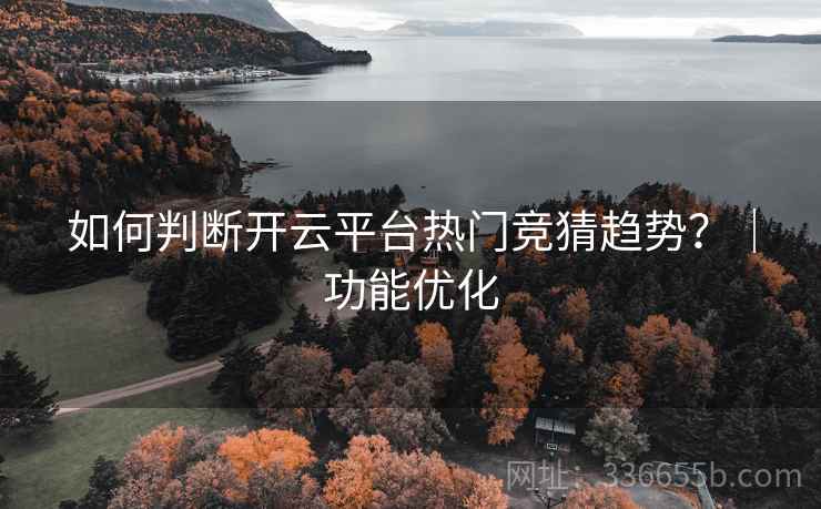 如何判断开云平台热门竞猜趋势？｜功能优化