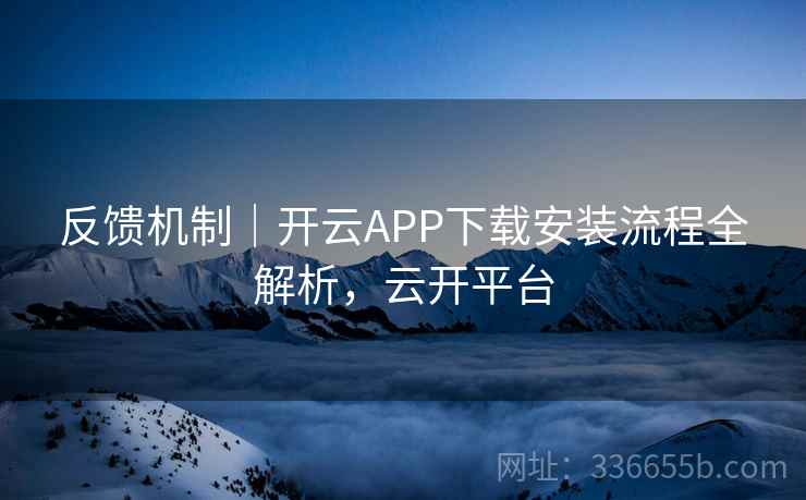反馈机制｜开云APP下载安装流程全解析，云开平台