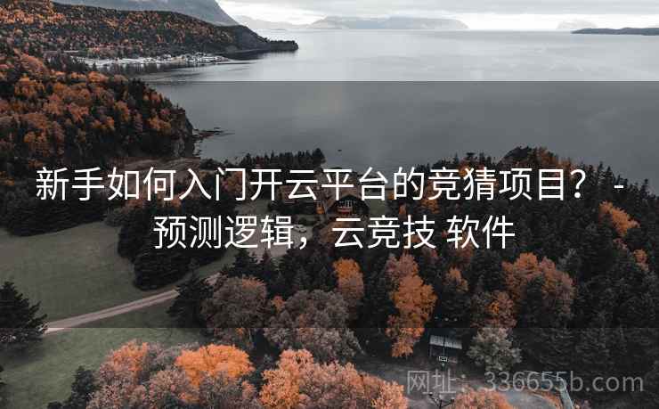 新手如何入门开云平台的竞猜项目？ - 预测逻辑，云竞技 软件