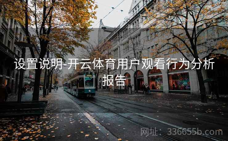 设置说明-开云体育用户观看行为分析报告